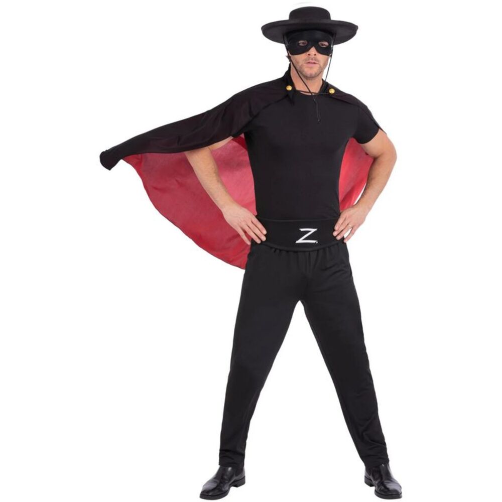 Zorro Mens Costume Accessory / Black